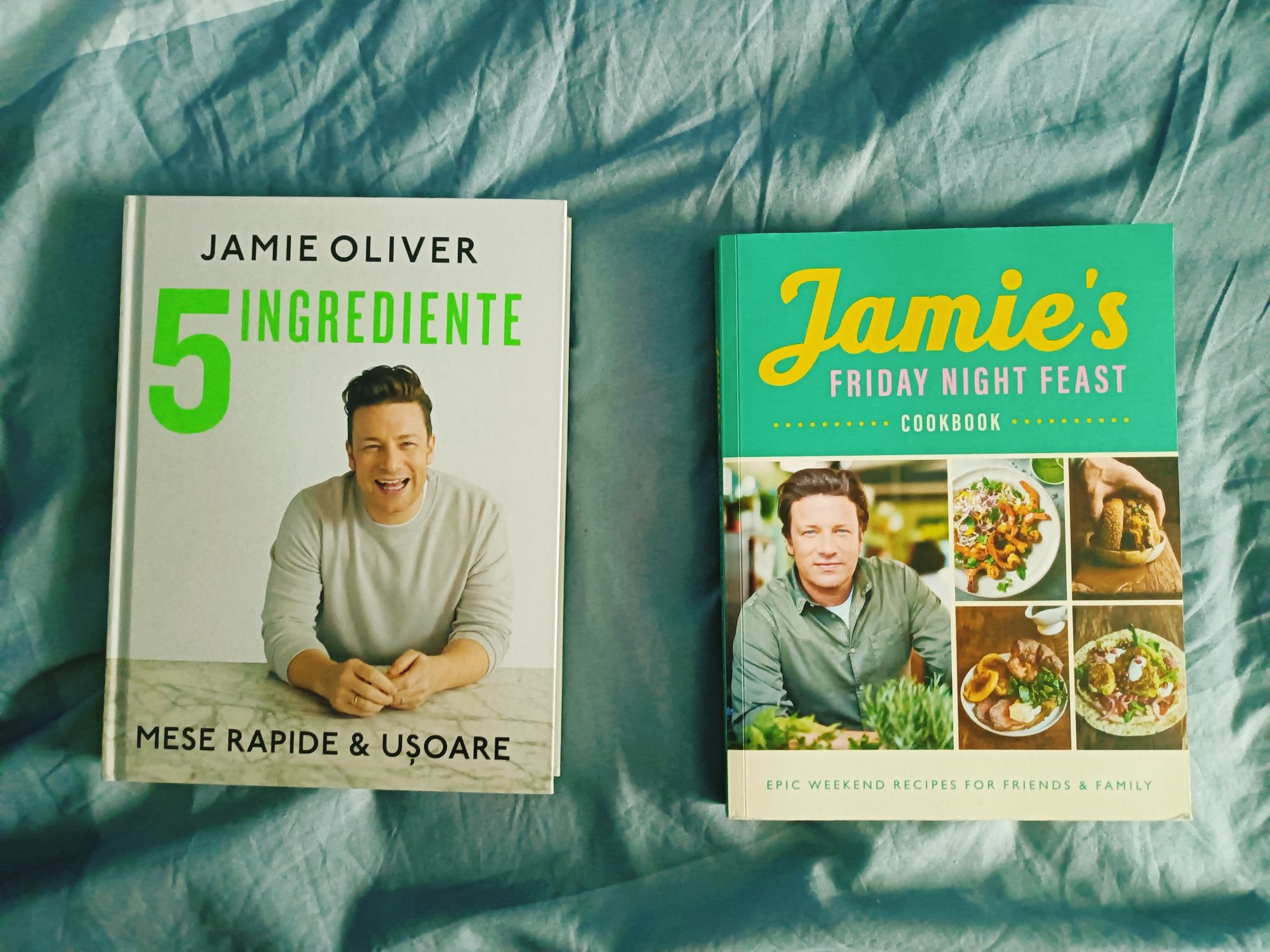 Set carti de bucate Jamie Oliver in romana si engleza