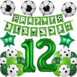 Комплект балони за украса за 12-ти футболен рожден ден