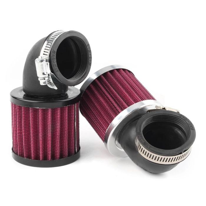 Спортен филтър за мотоциклет 90°- Червен