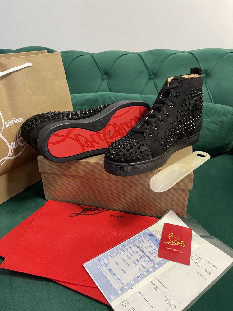 Adidasi Christian Louboutin piele naturala 100% Full Box colectie noua