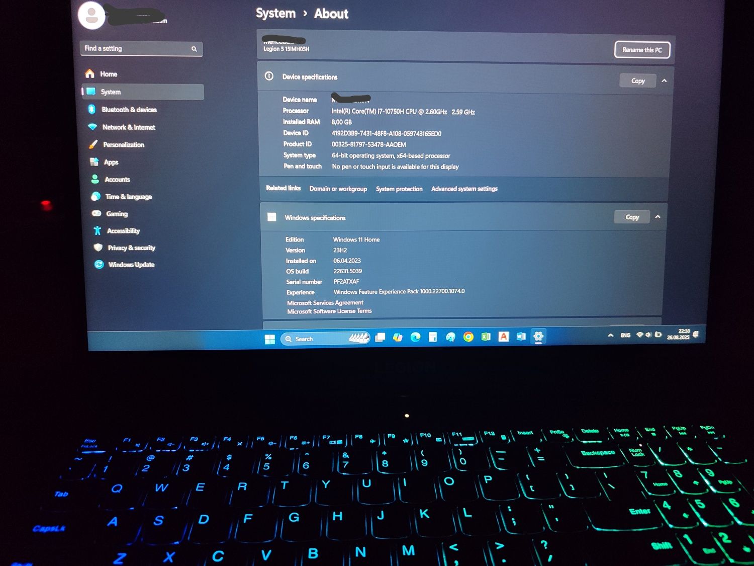 Lenovo Legion Core i7