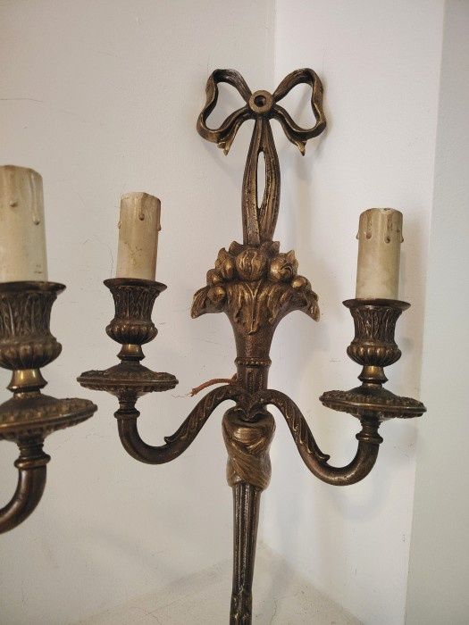 Aplice de dimensiuni mari din bronz masiv in stilul francez Empire ,pi