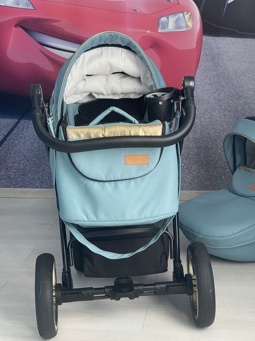 Krausman – Carucior 3 in 1 Prime Mirage Blue Gold –