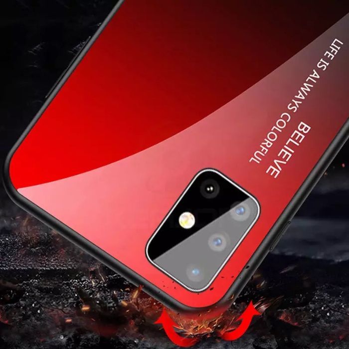Husa Gradient cu spatele din sticla pt Samsung Galaxy A21s / A32 5G