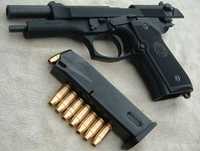 Pistol Airsoft Beretta M9 FullMetal Upgrade 4,7j AerComprimat LEGAL!