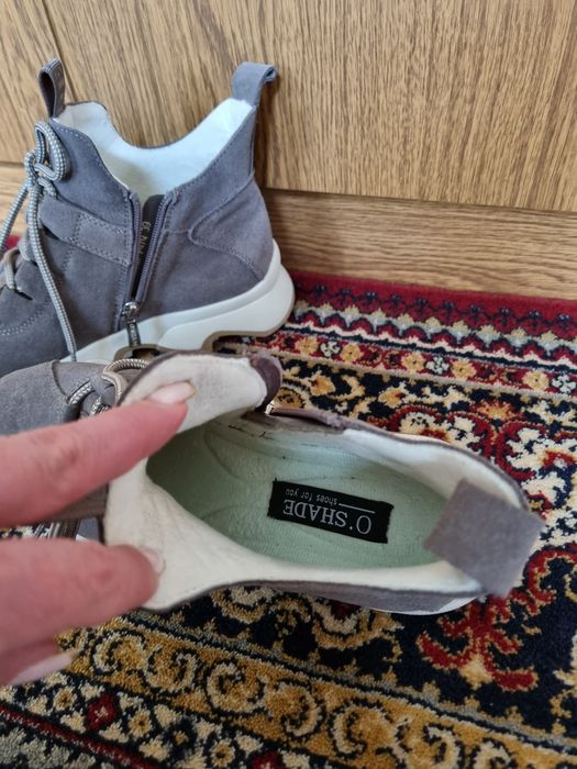 Ботинки женские натуральная замша 39р демисезонные