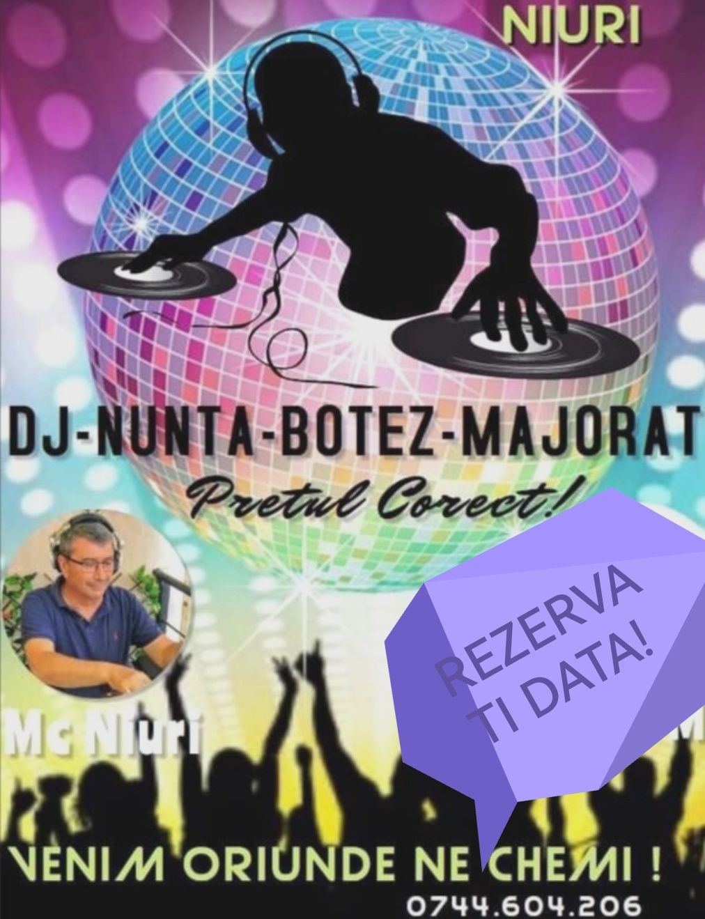 Dj & Mc , Majorat,Botez,Cununie,Nunta ,Banchet !