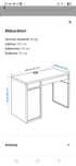 Birou IKEA "Micke" negru