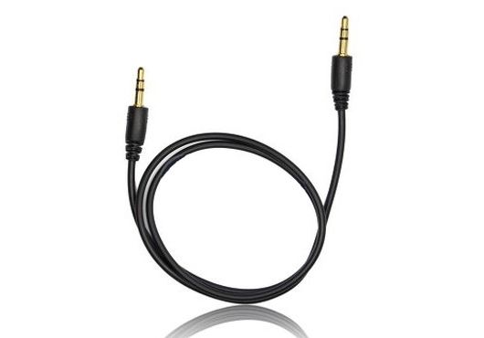 Cablu Audio Auxiliar Jack 3,5mm, Tata-Tata, 1Metru, Negru,Nou,Garantie