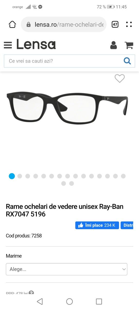 Ochelari Ray Ban cu toc!