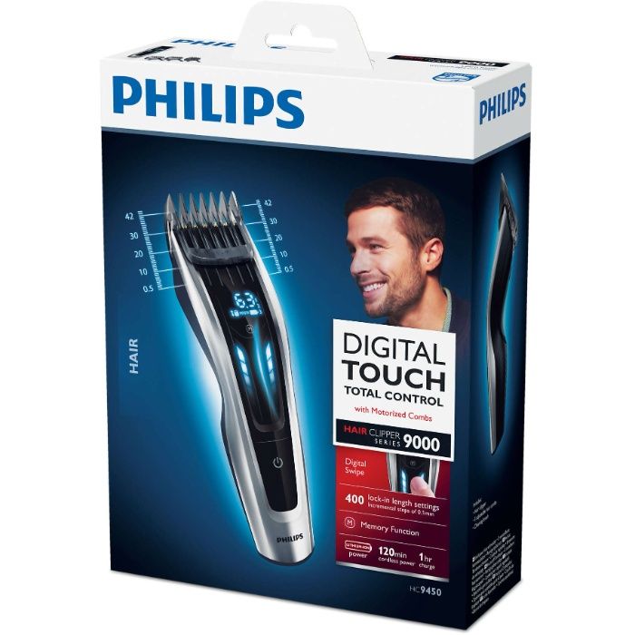 Машинка за подстригване Philips HC9450/15, Батерия Li-ion, 0.5-42 мм