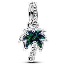 Talisman PANDORA 2024 Palmier verde opalescent, nou, pret excelent!