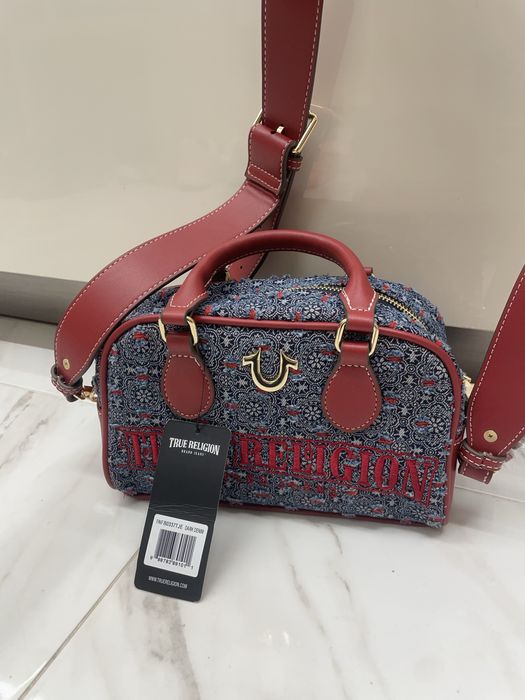 Чанта True Religion Barrel Satchel - Dark Denim (Чисто нова с етикет)