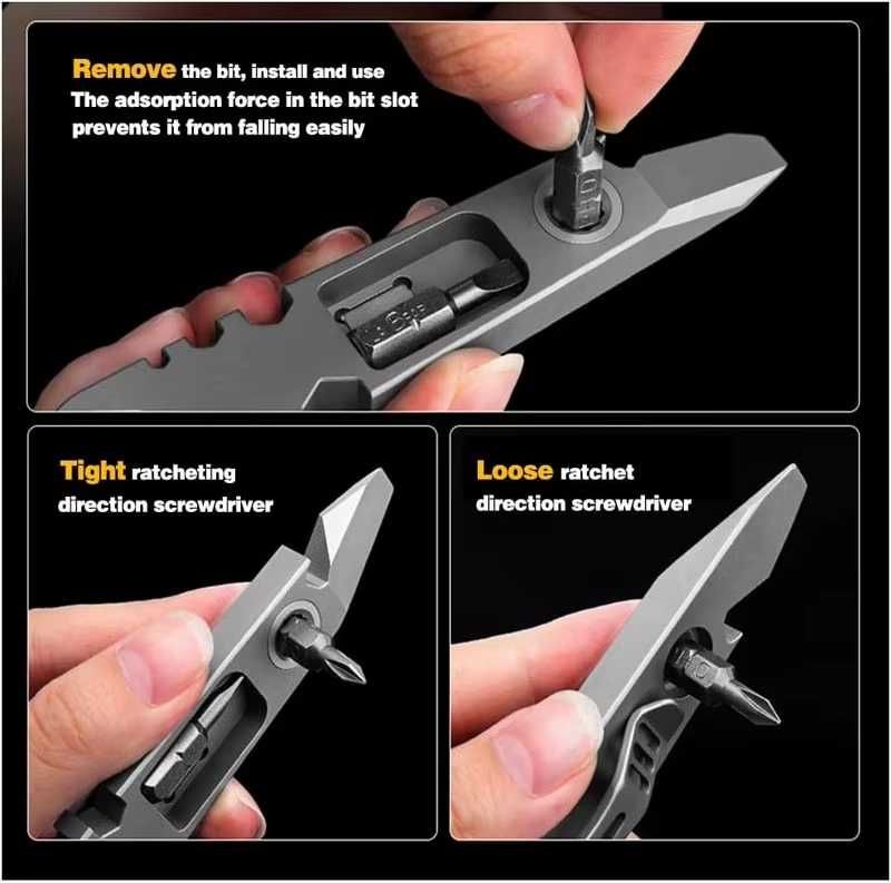 Мултифункционален Титаниев MultiTool - Отвертка