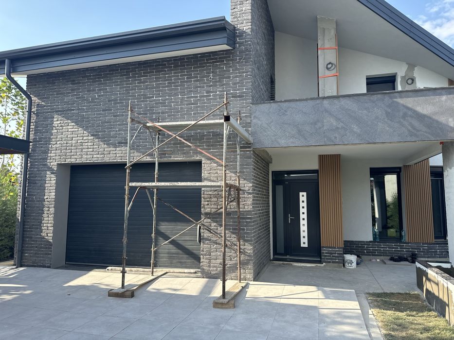 Coame gard capace stalpi palarii caramida aparenta piatra decorativa