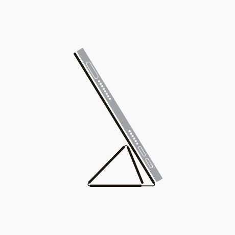 Husa Apple iPad Air 11" M3 2025/M2 2024, iPad Air 5/4 Smart Folio gri