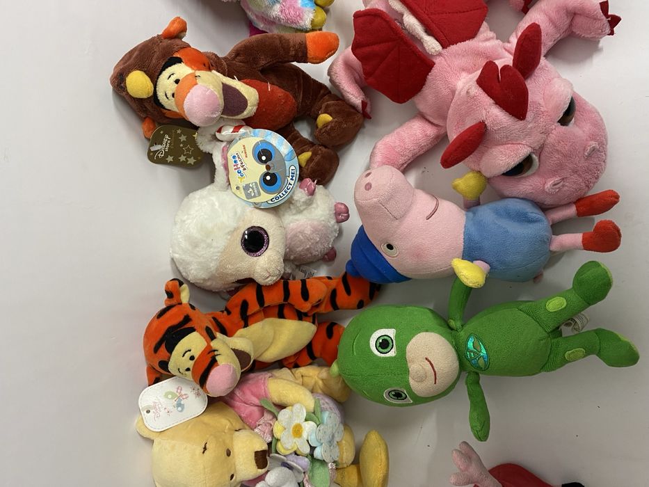 Lot 14 jucării din pluș 15-30 cm PEPPA PIG DISNEY ANGRY BIRDS en gros