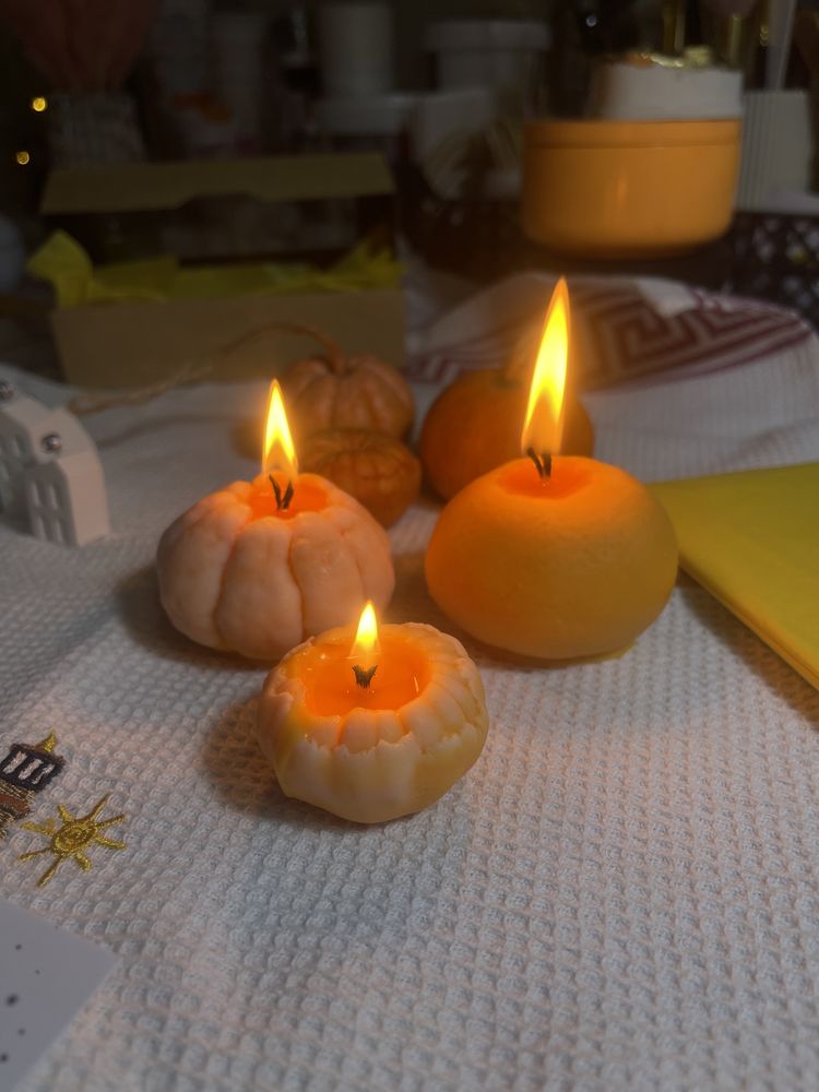 Свечи мандаринки подарок