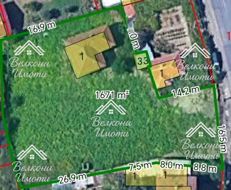 УПИ с едноетажна къща в кв. Гниляне