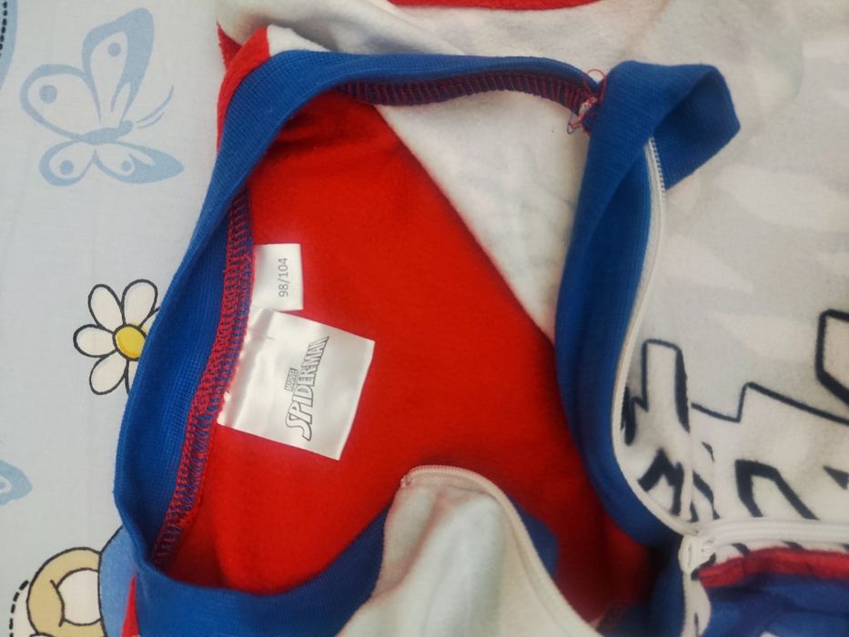 Детски поларен гащеризон/ромпър Spider man 98/104