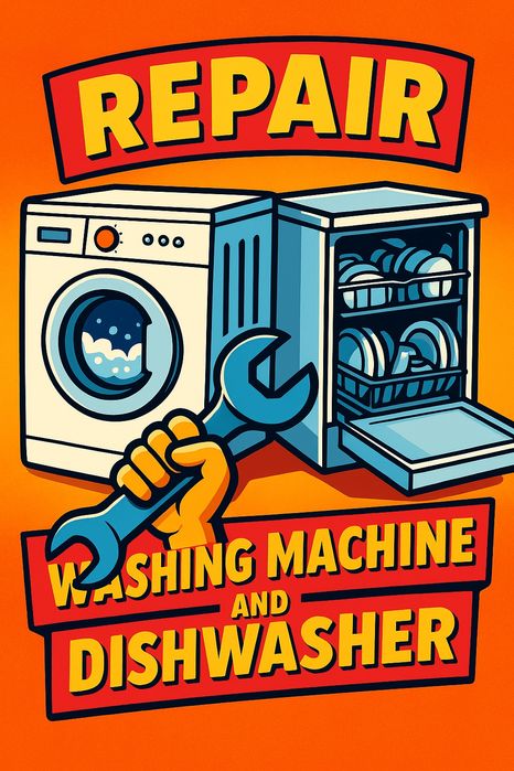 Ремонт стиральных посудомоечных  сушильных машин