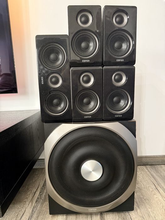 Sistem 5.1 Edifier S550 Encore 540W peste Logitech 5.1