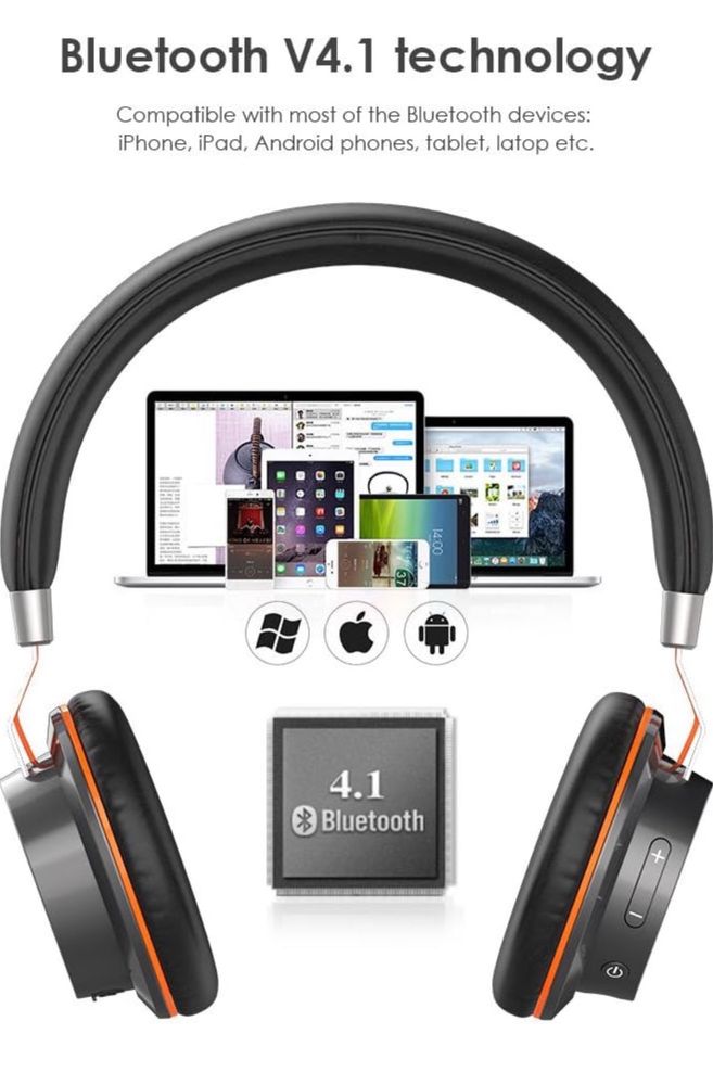 Bluetooth слушалки 300mAh