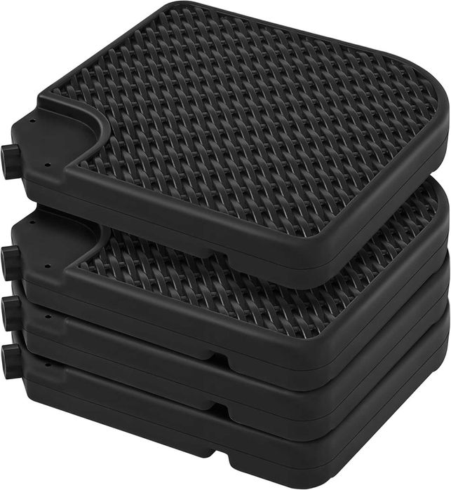 Baza umbrela 4 bucati, umplere cu apa sau nisip |R 592707 Black