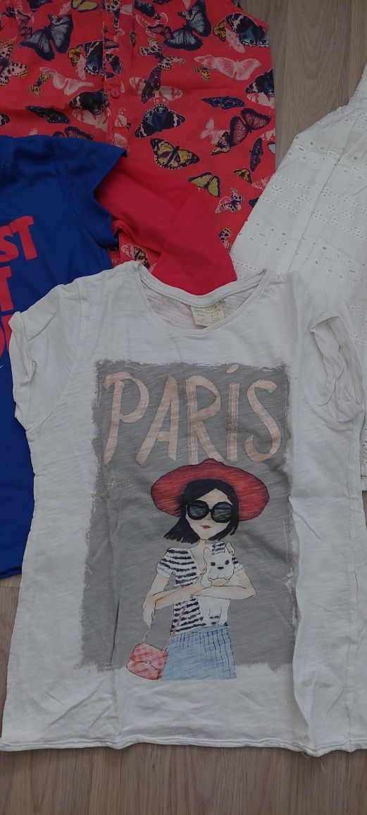 Zara, Nike, HM като нови, лот рокля, топове, шапка, 4-5 г., 110см