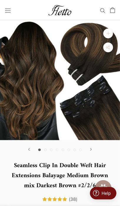 Două seturi extensii de păr clip on 100% natural