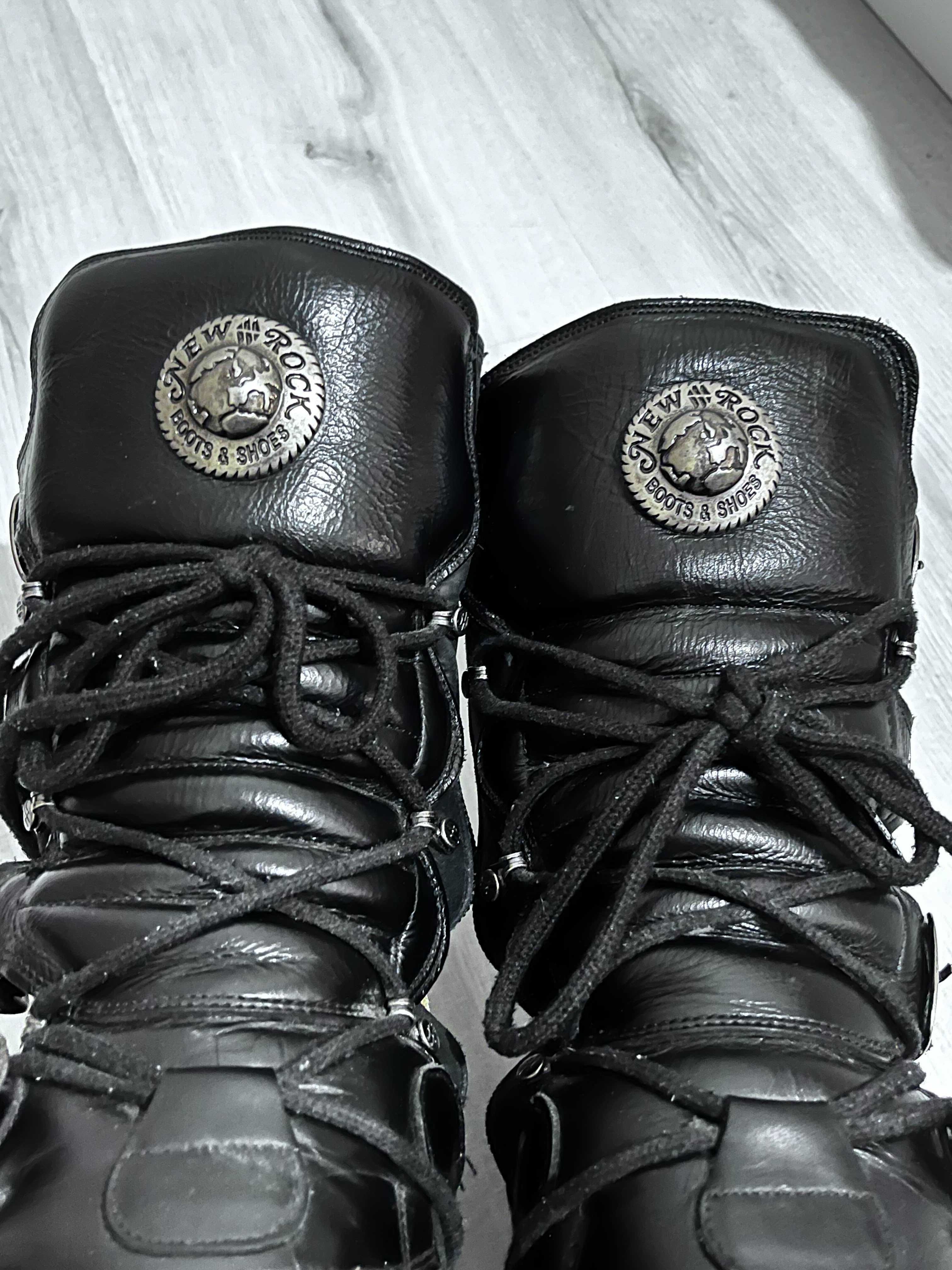 NEW ROCK leather boots