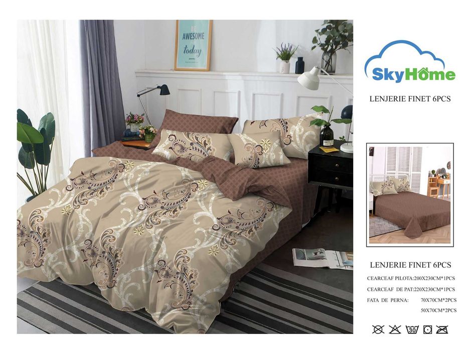 Lenjerii Finet pentru pat dublu de mijloc