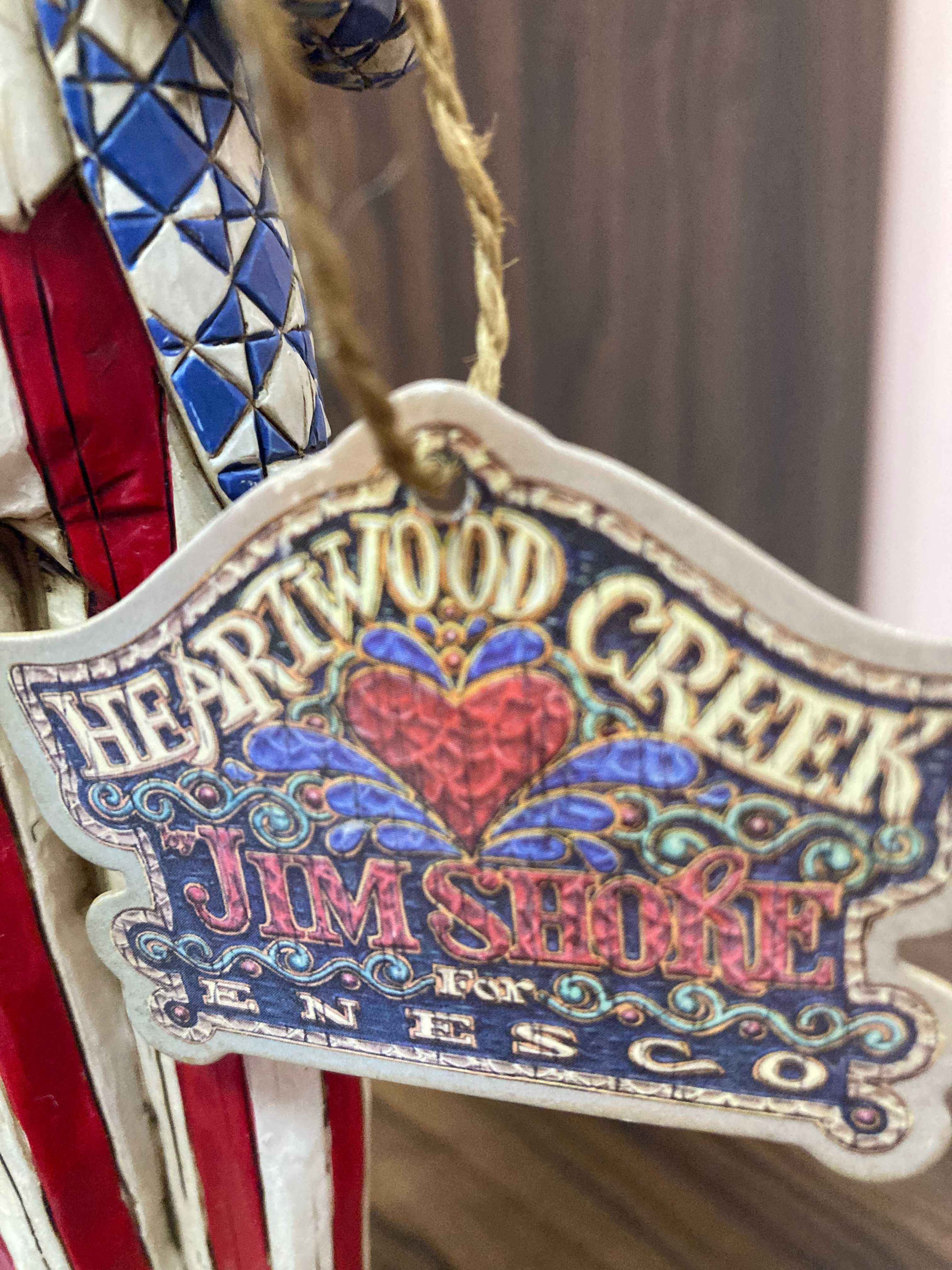 Оригинална дървена фигура на Jim Shore, отлично състояние