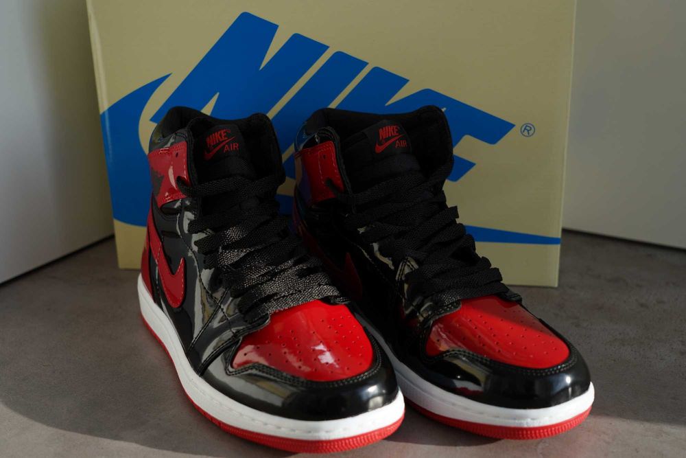 Adidași Jordan 1 PATENT- BRED Noi -Mărimi Disponibile (36-45) Cu Cutie