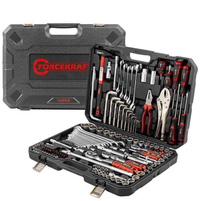 Гедоре 142 части 1/4, 3/8, 1/2  FORCEKRAFT