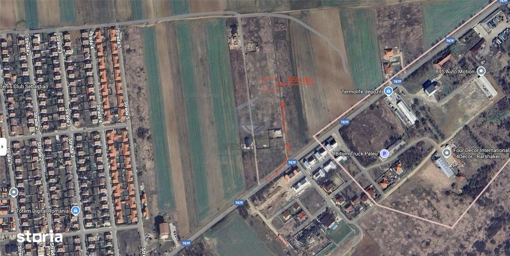 Teren intravilan Paleu cu PUZ si PUD aprobat