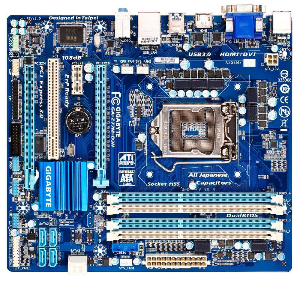 Компютър с  i3 процесор, 8GB RAM, GA Z77M-D3H