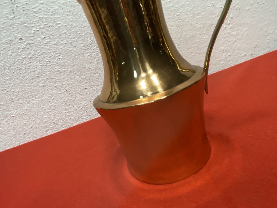 Медна кана с месингова дръжка Англия 1900 1930 декоративна