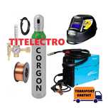 Aparat sudura Novo MIG 130 + tub 8L corgon + reductor + sarma + masca