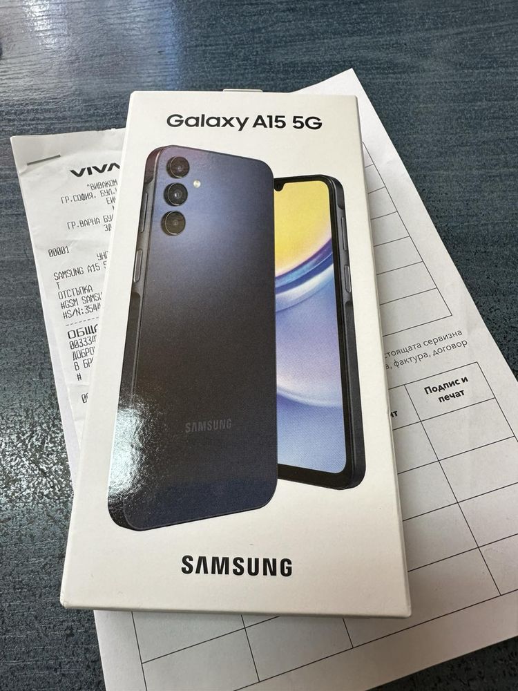 Samsung Galaxy A15 5G 4/128 - чисто нов с 2 год. гаранция
