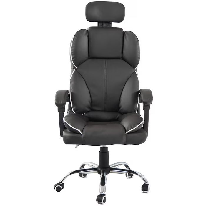 Scaun de birou directorial, negru, eR D L