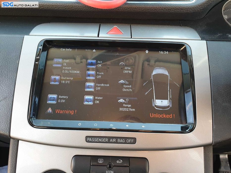 Navigatie Android 10 Dedicata cu Ecran Tactil Touchscreen 4 Core 32GB ROM 2GB RAM DDR3 Volkswagen EOS 2006 - 2016 sdgnbvpb61