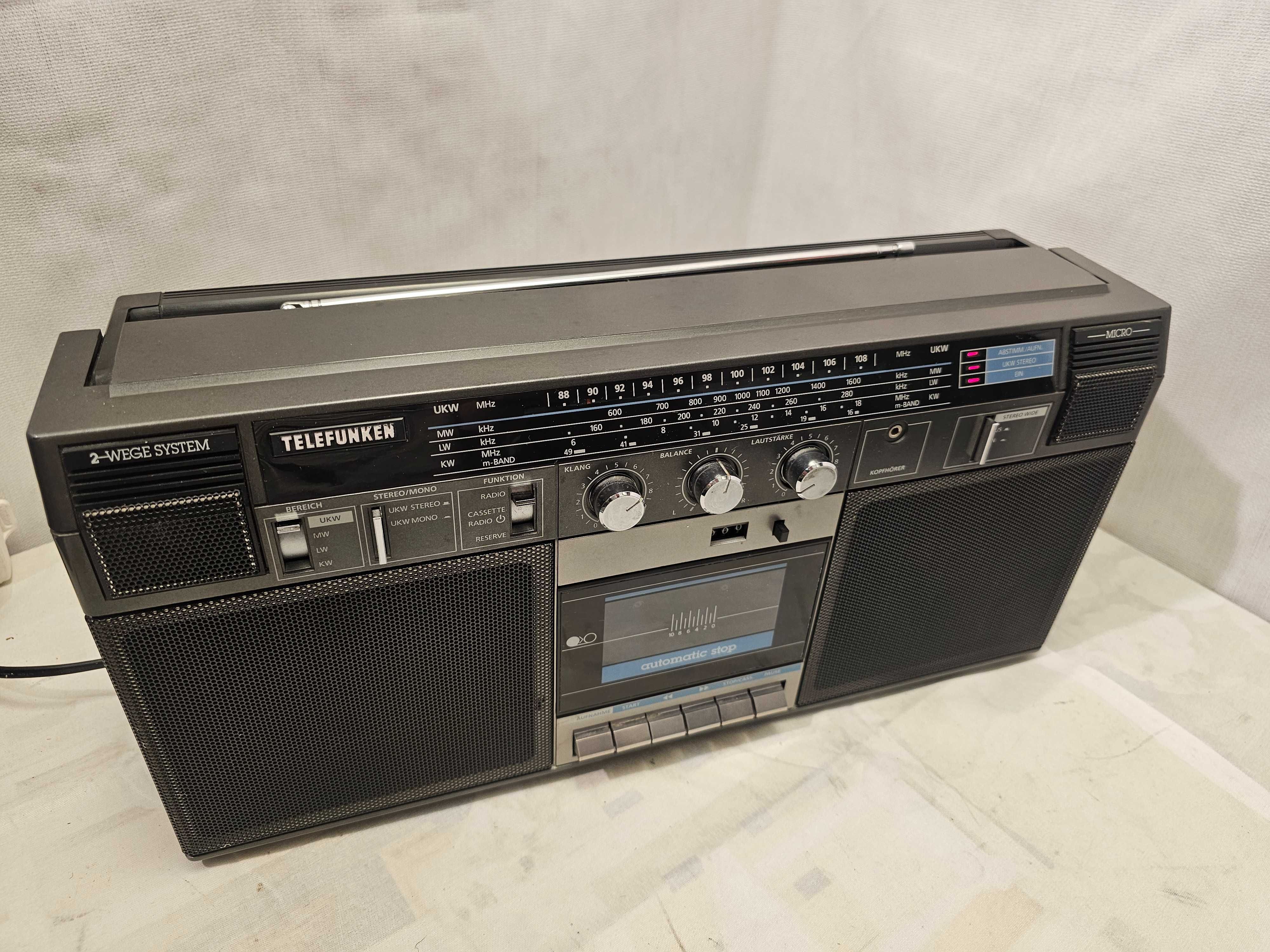 Portabil boombox Telefunked RC 760 Tuner cassete deck