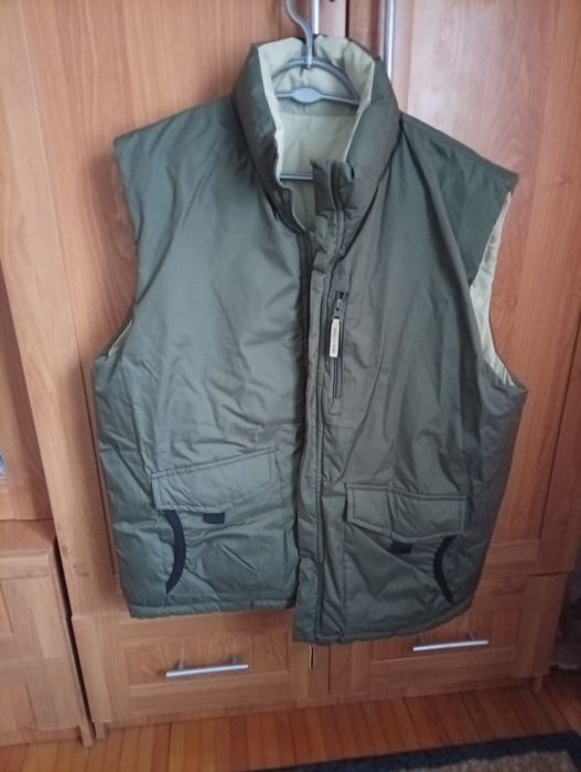 Vestă groasă bărbați cu doua fețe