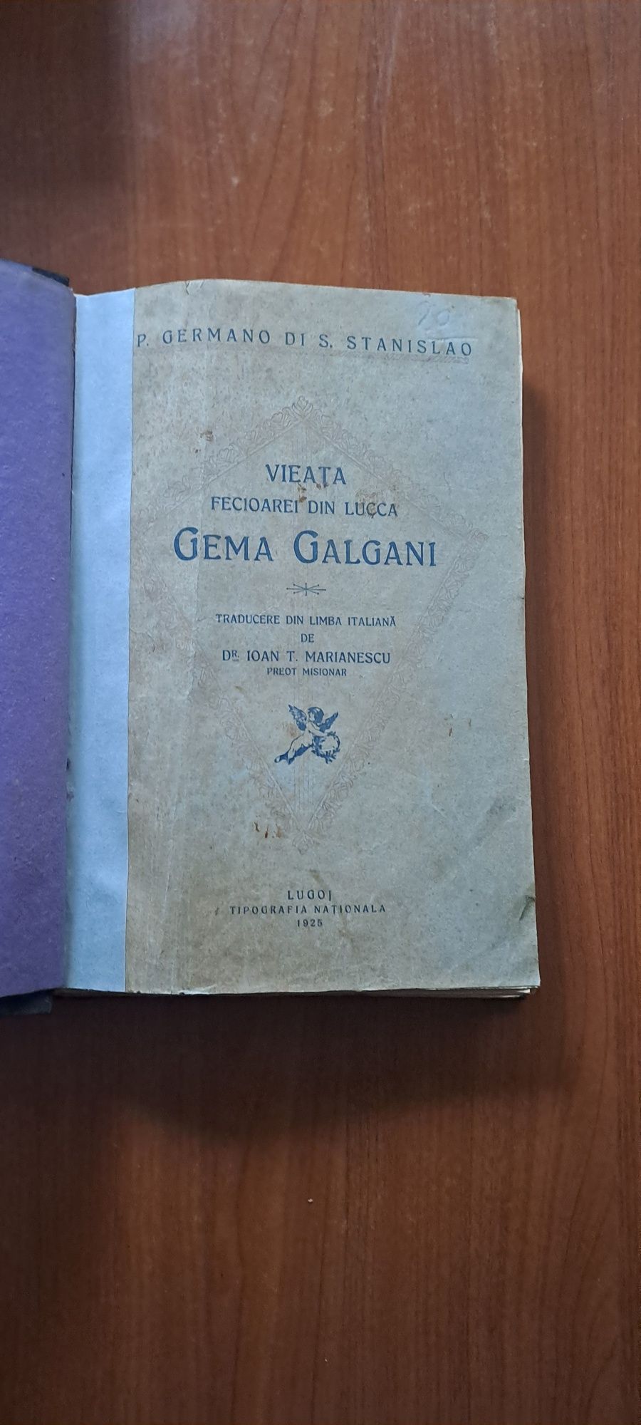 Vand carte Vieata Fecioarei din Lucca Gema Galgani 1925