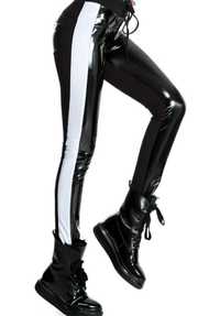 Pantaloni / deosebiti material-bumbac/latex marimea S-XS