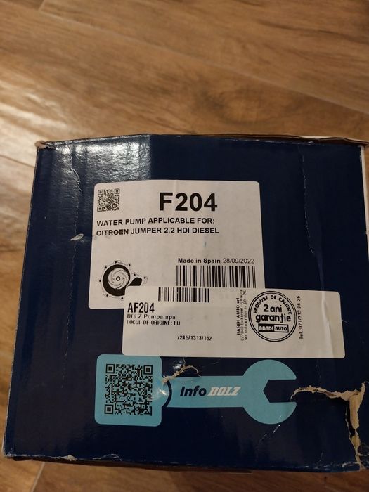 Kit distribuție cu pompa de apa.