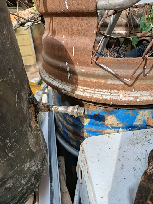 Cazan țuică la balerca și racitor cu țeava cu filet bun  teva inox