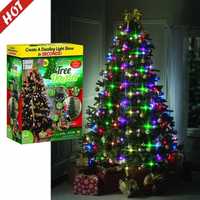 Коледни лампички за елха Tree Dazzler , 16 режима на работа, 16 цвята