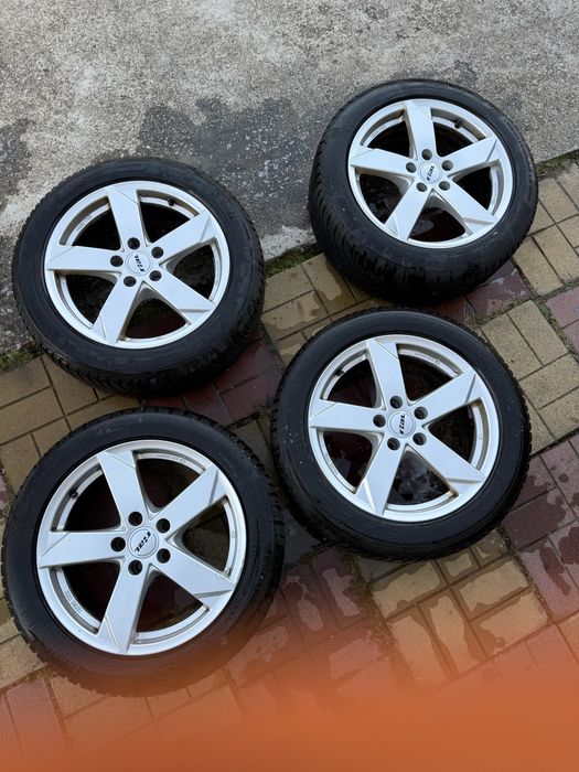 Jante aliaj 17 -5x112 +anvelope iarna 225/50/17 audi wv skoda